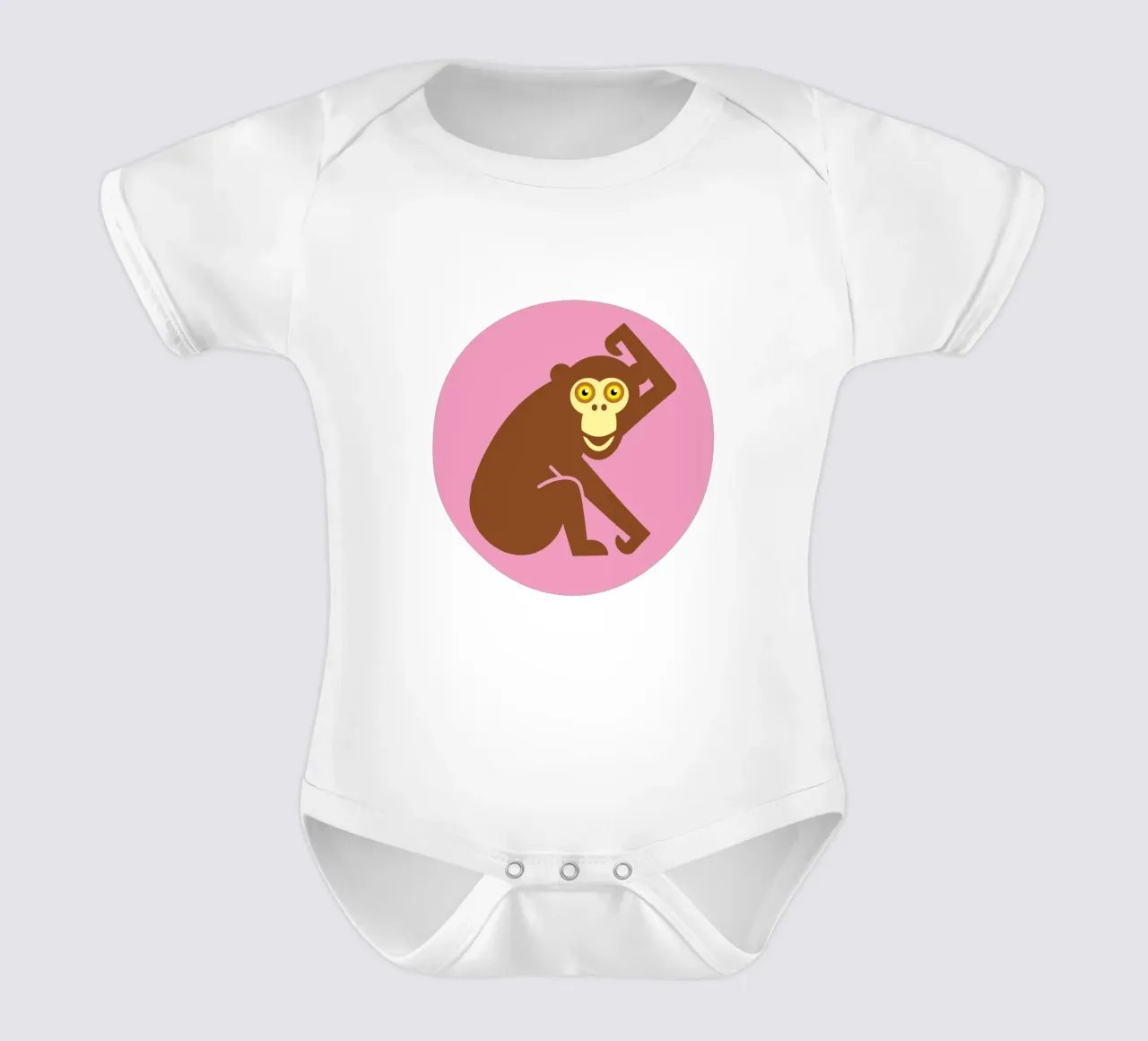 Affe body neonato maniche corte da Looks n Brains