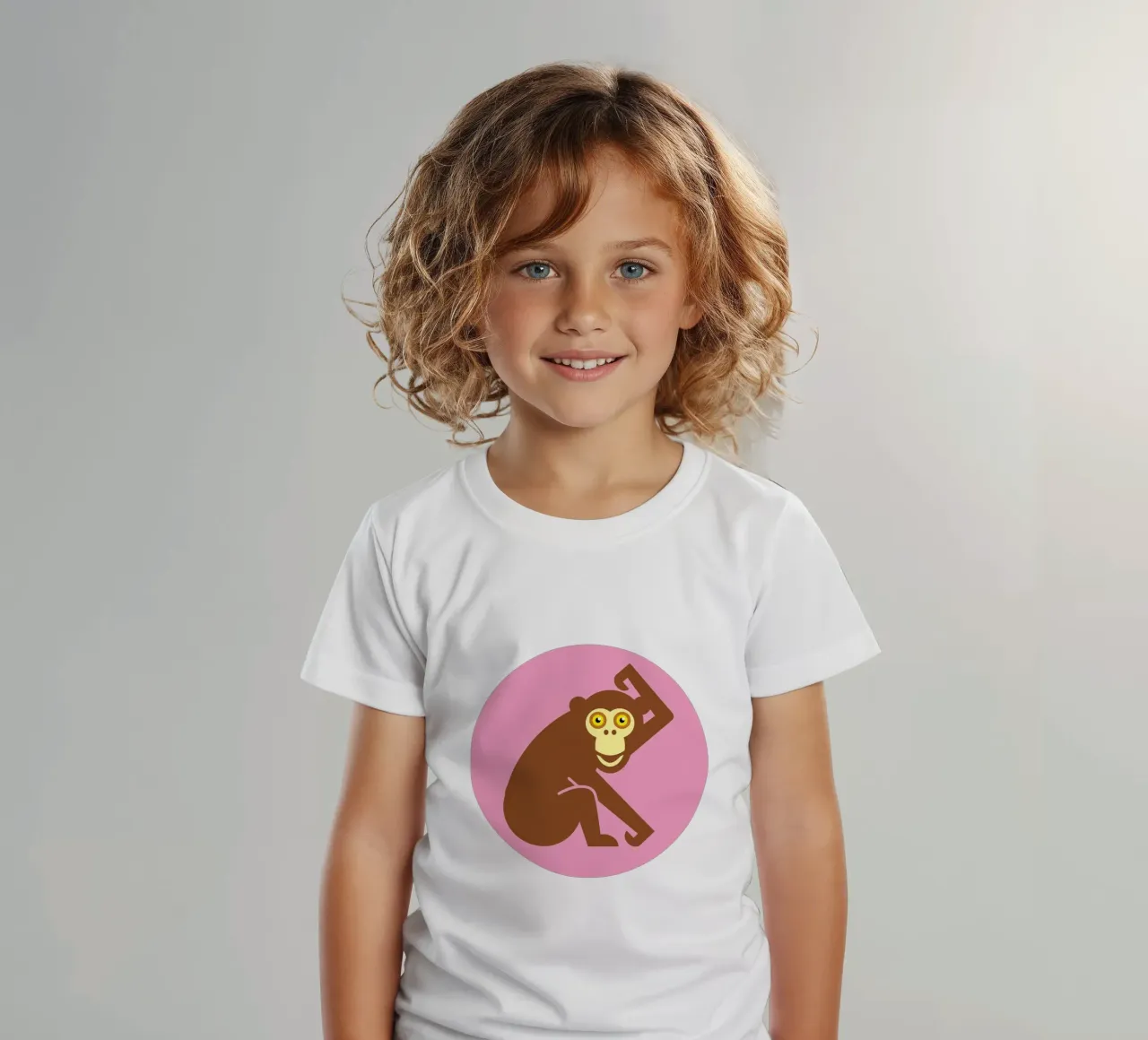 Affe kinder t-shirt van Looks n Brains