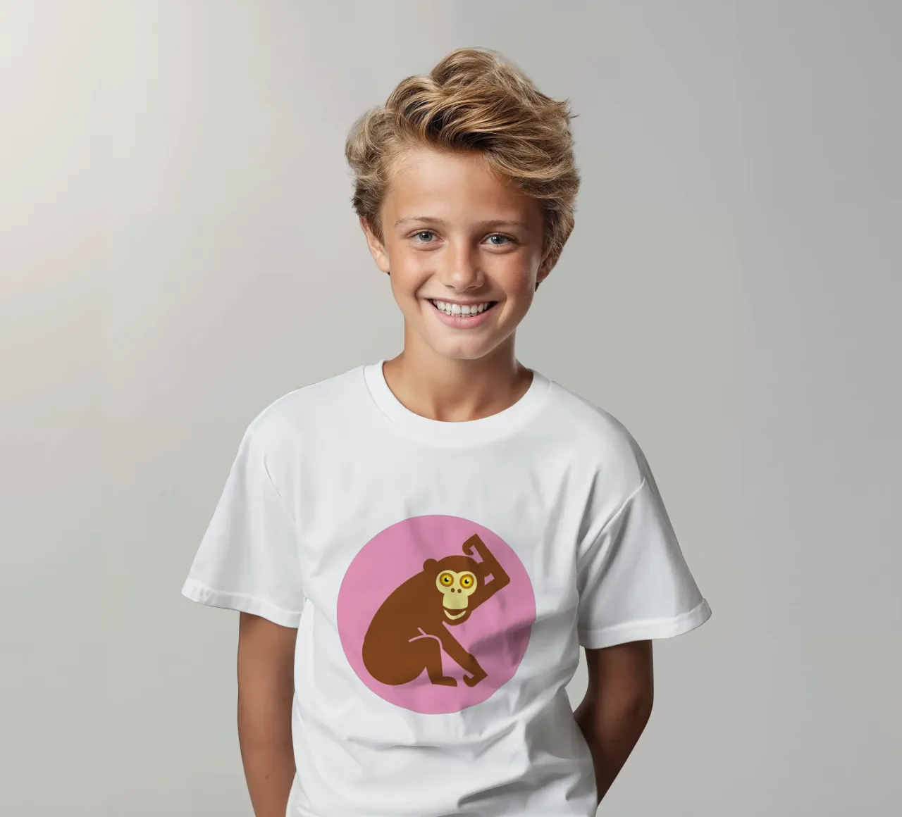 Affe kinder t-shirt van Looks n Brains