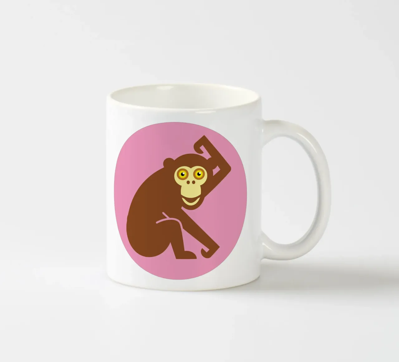 Affe ceramic mug by Looks n Brains