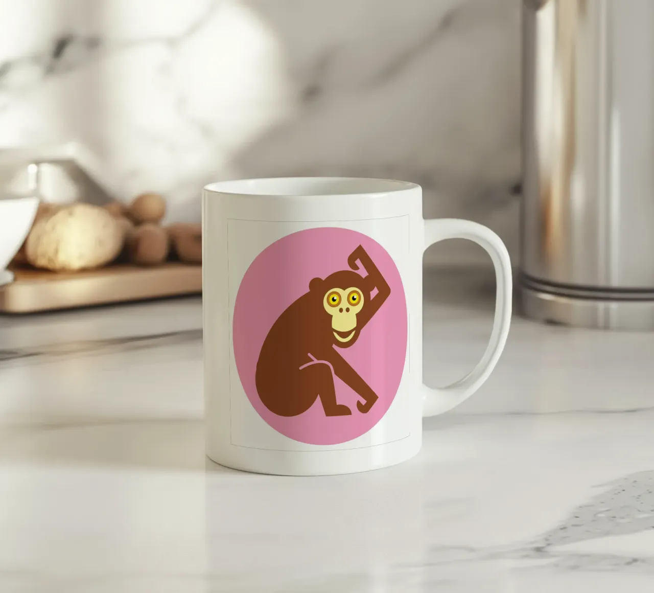 Affe tazza in ceramica da Looks n Brains