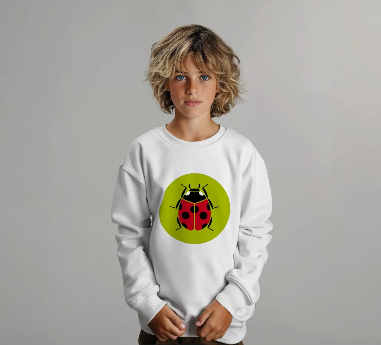 Coccinella felpa bambino da Looks n Brains