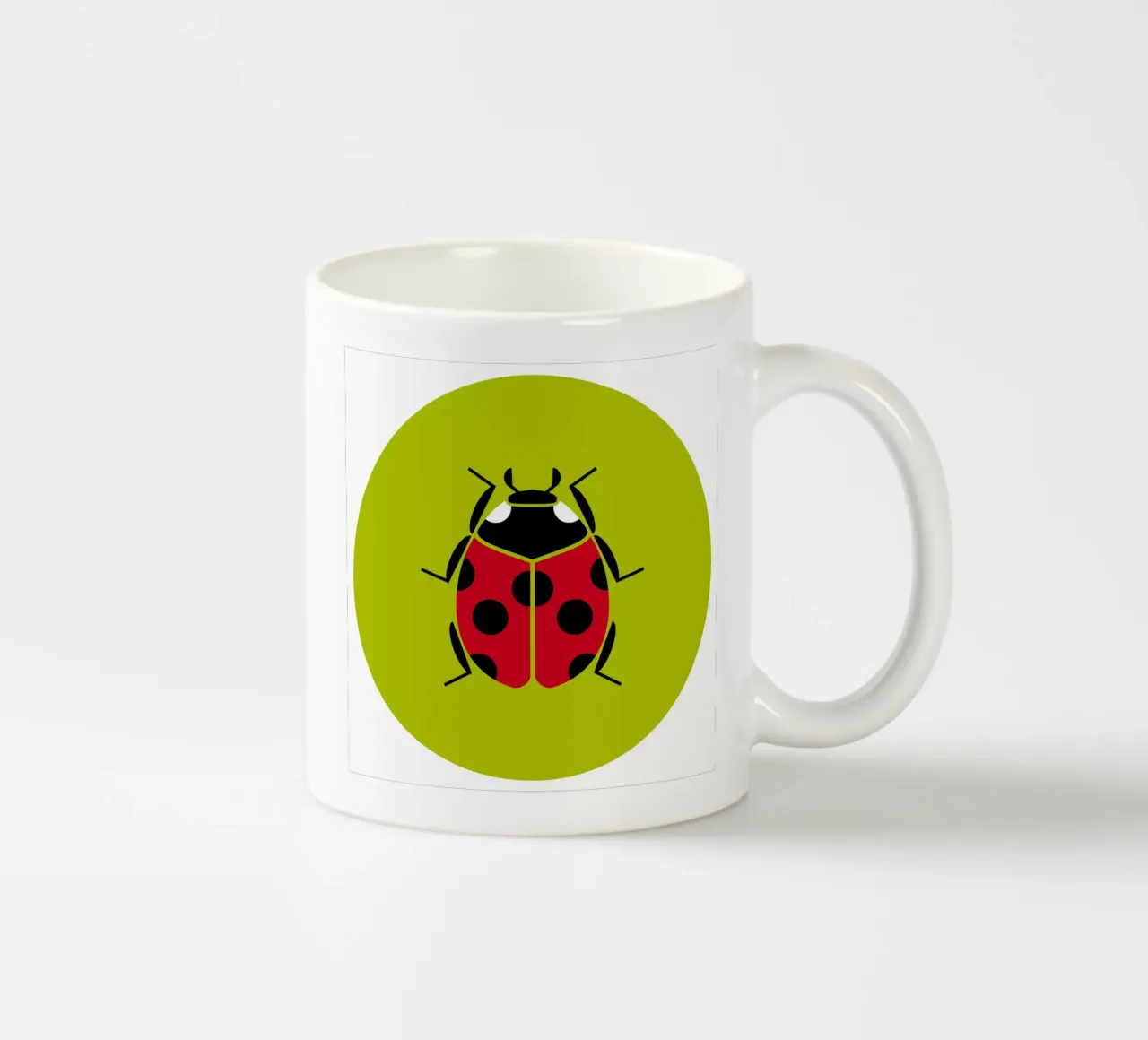 Coccinella tazza in ceramica da Looks n Brains