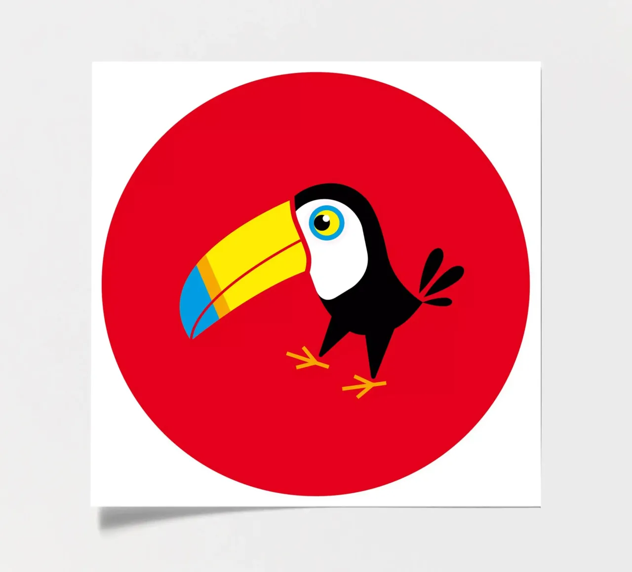 Tukan Stickerbogen von Looks n Brains