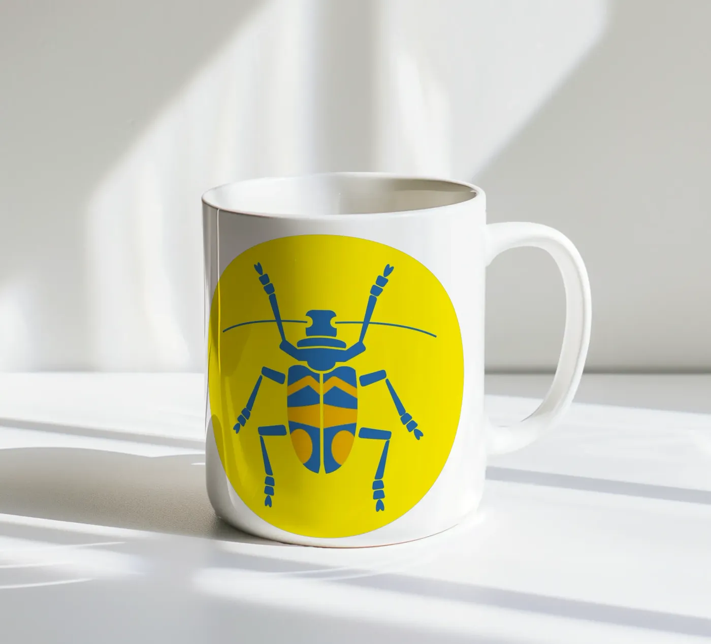 Beetle ceramic mug by Looks n Brains