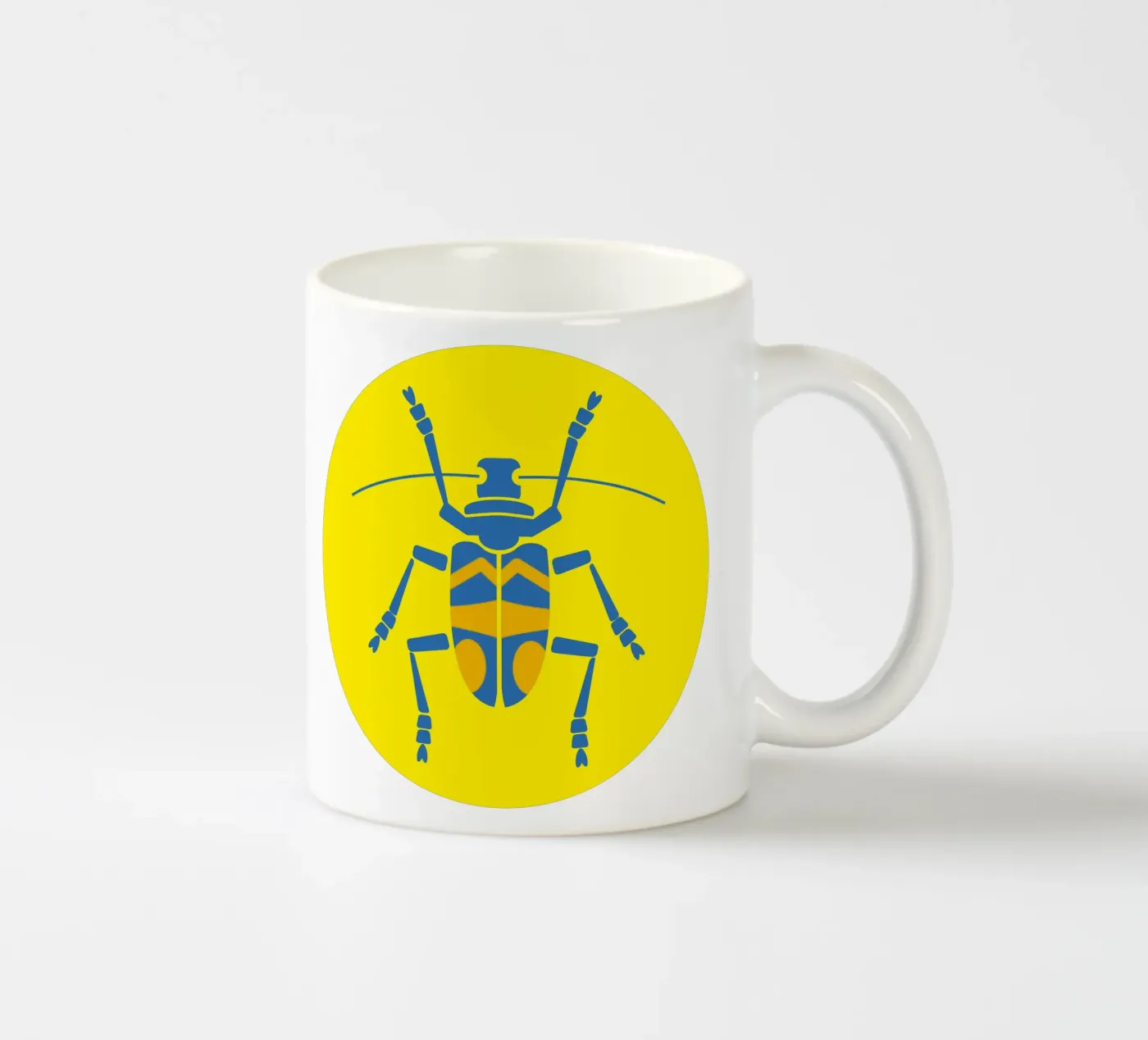 Beetle ceramic mug by Looks n Brains