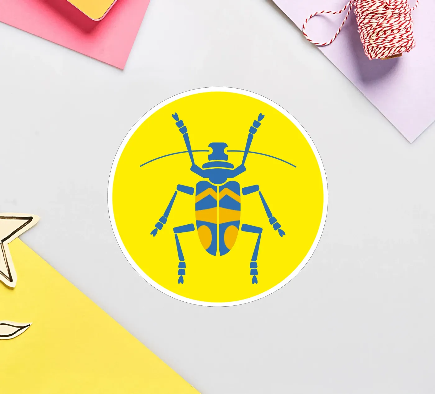 Beetle sticker by Looks n Brains
