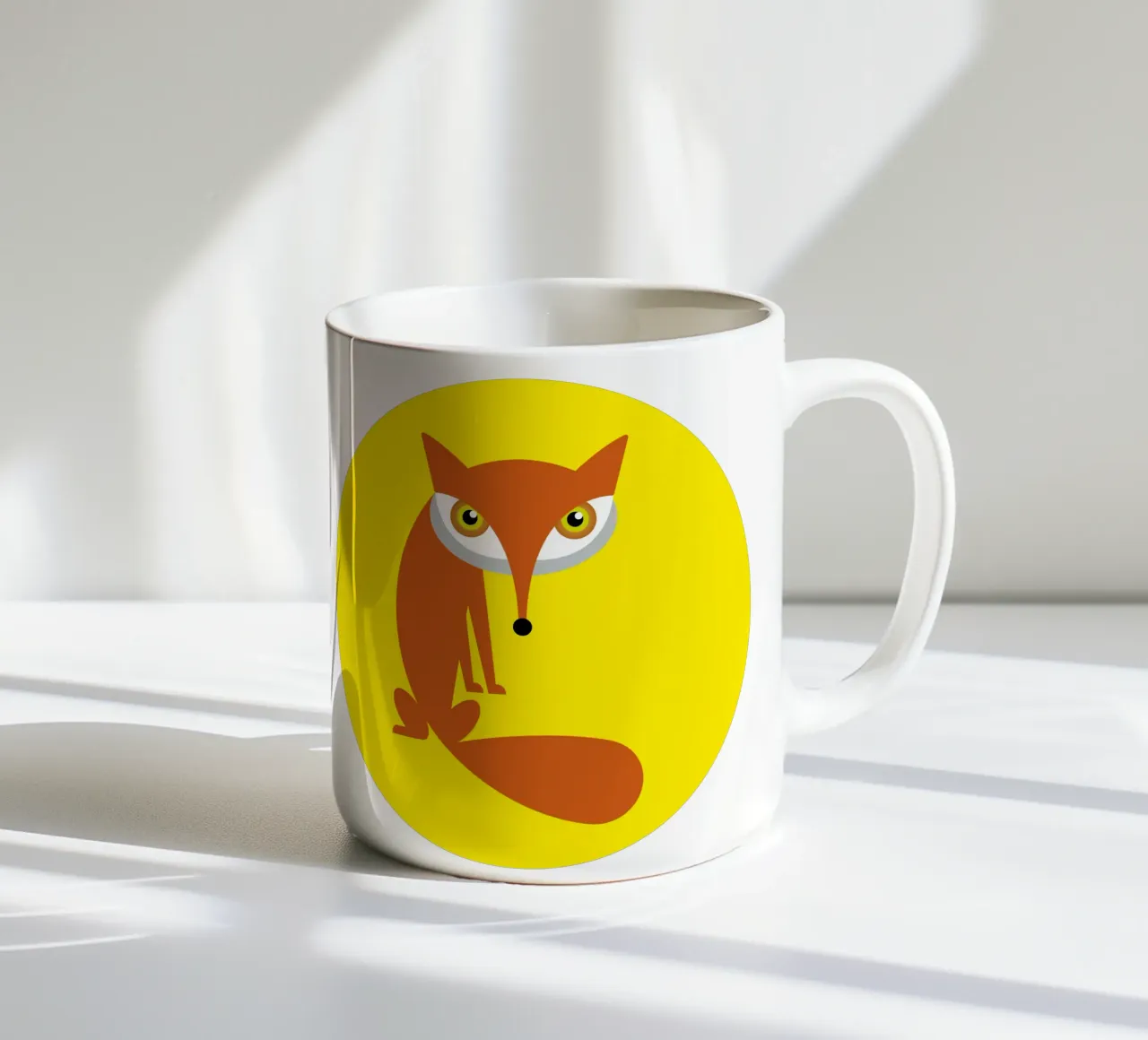 Fox ceramic mug by Looks n Brains