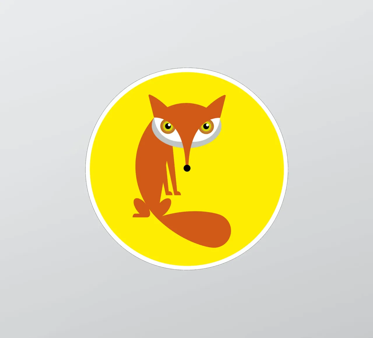 Fox sticker van Looks n Brains