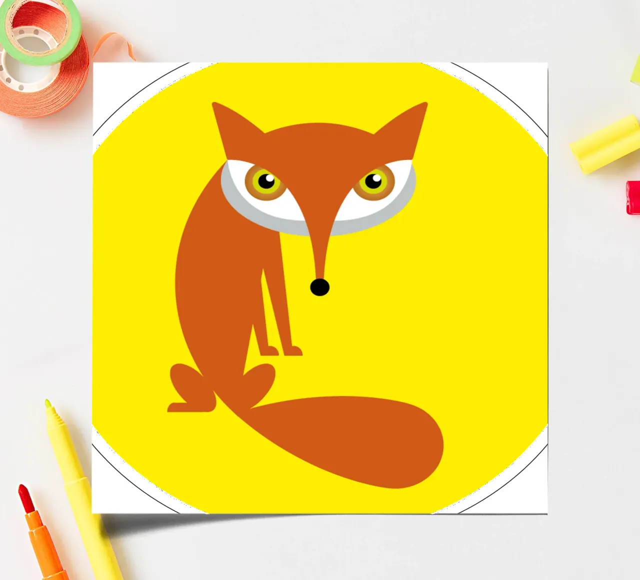 Fox sticker sheet by Looks n Brains