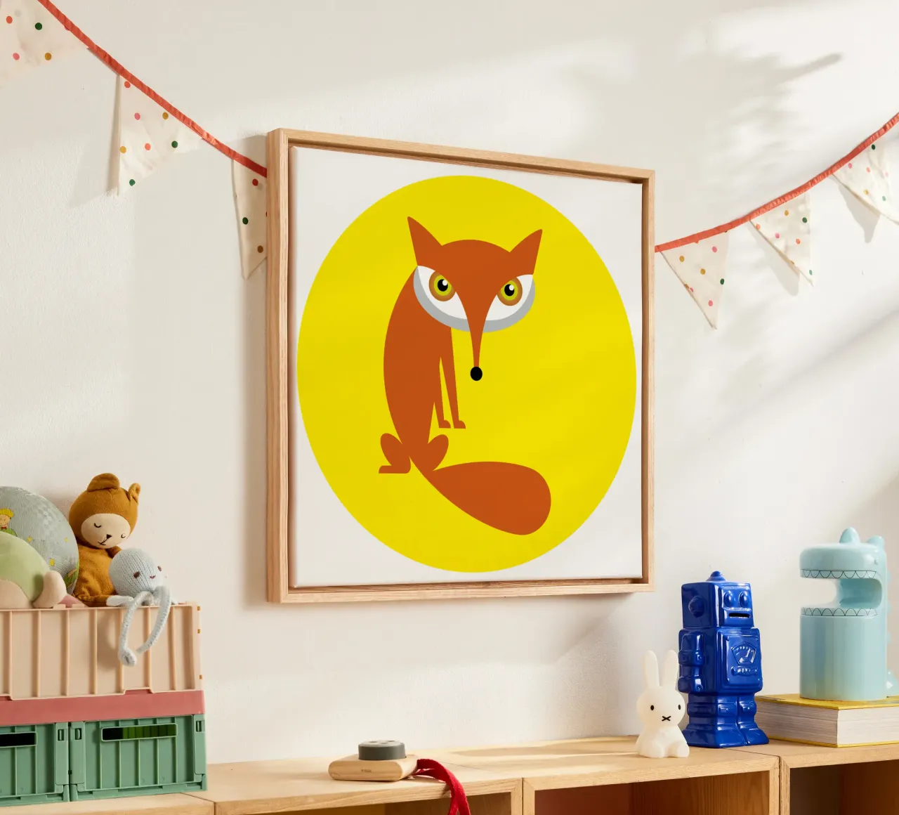 Fuchs Leinwand von Looks n Brains