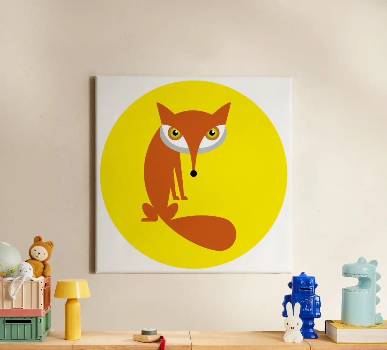 Fuchs Leinwand von Looks n Brains