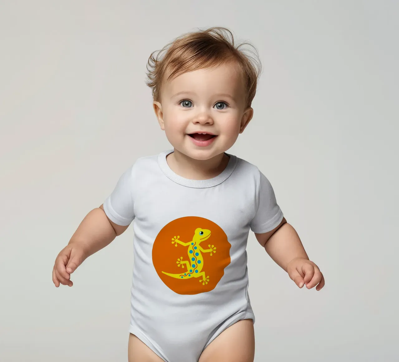Geco body neonato maniche corte da Looks n Brains