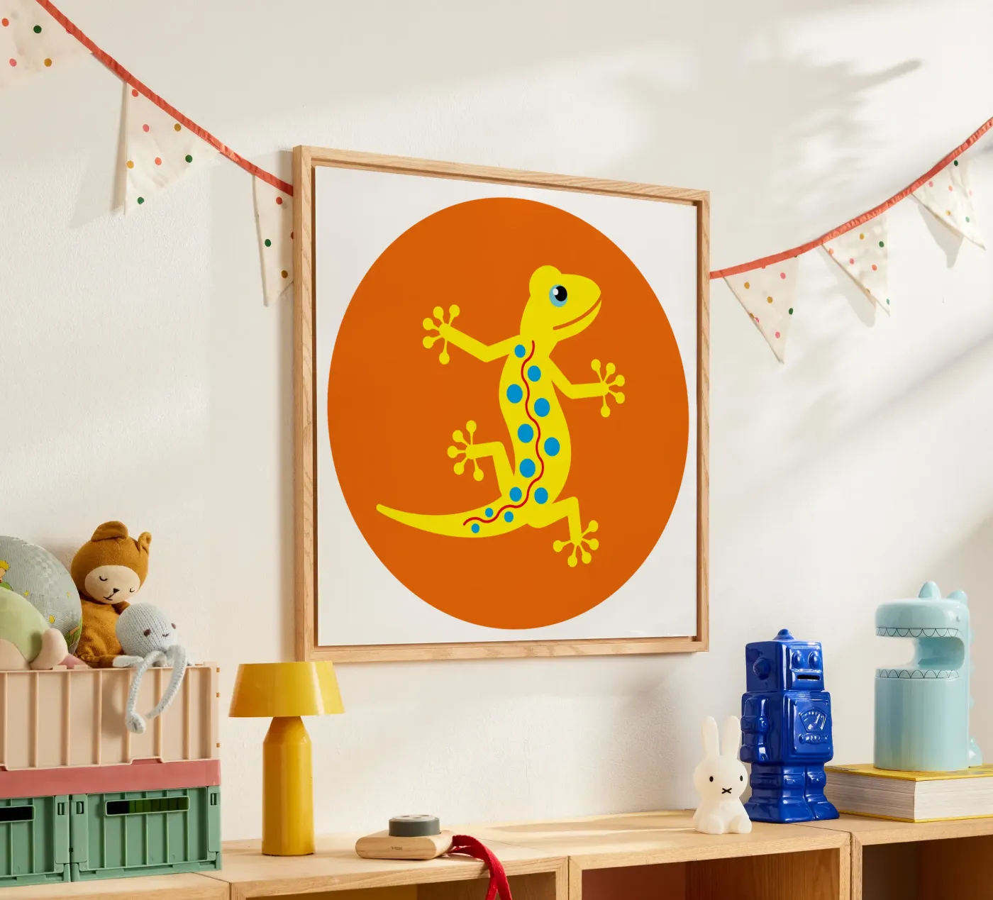 Gecko Acryl-Glas von Looks n Brains