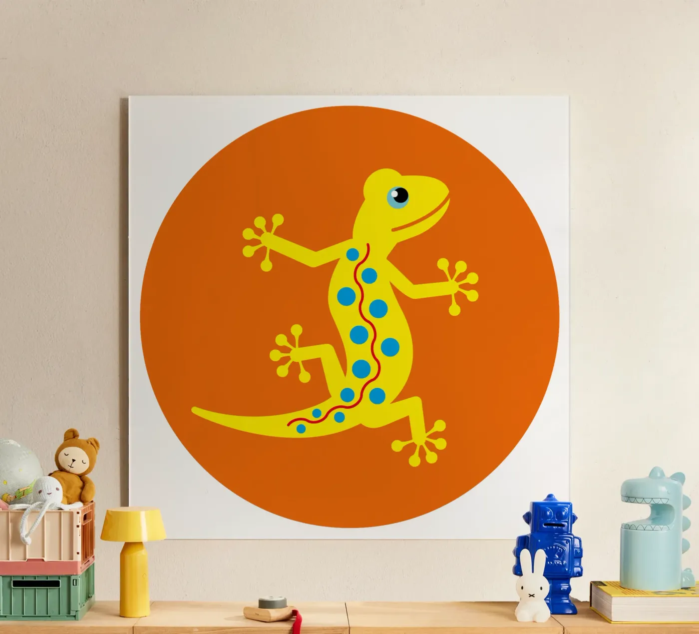 Gecko Acryl-Glas von Looks n Brains