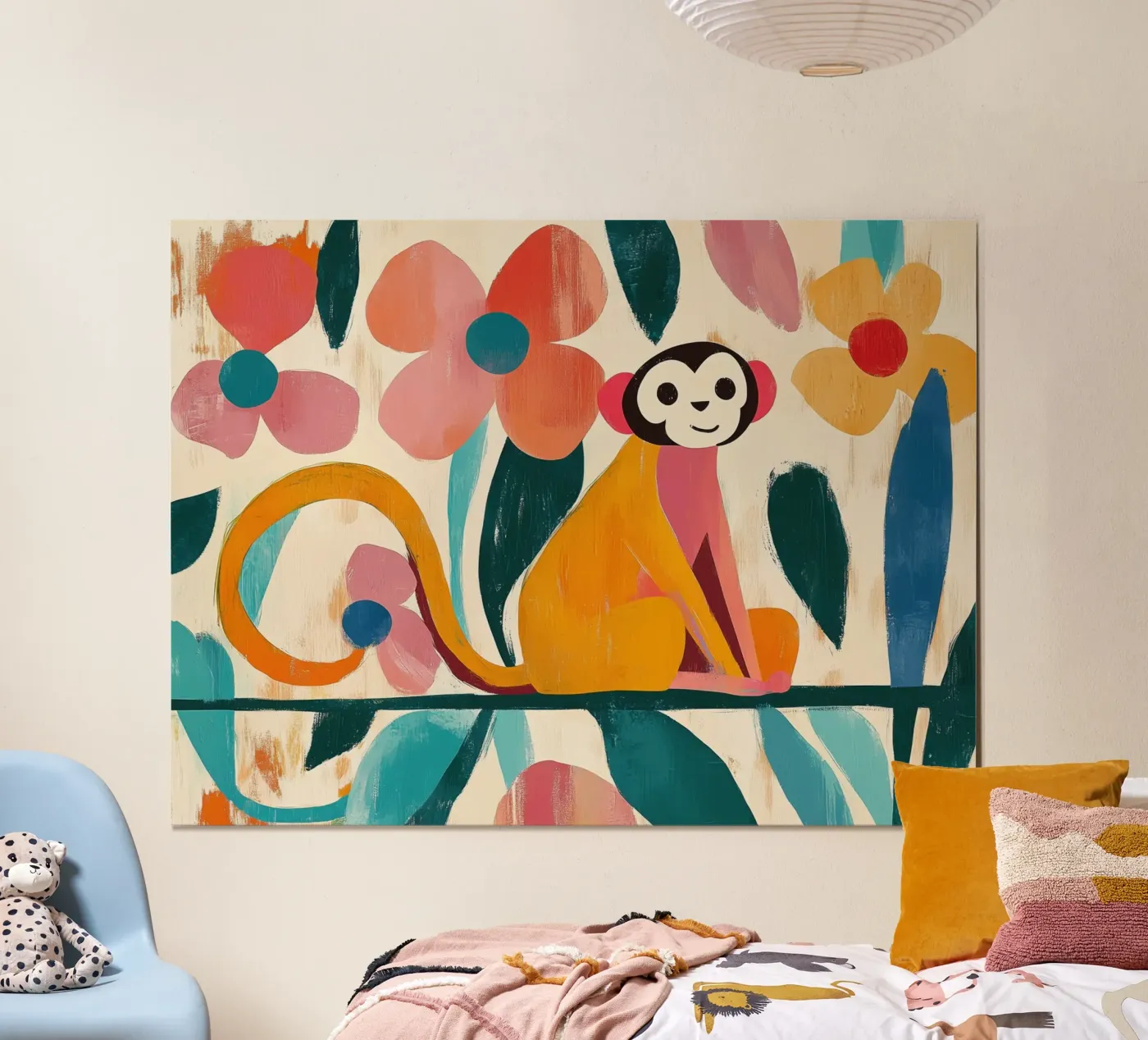 Flower Monkey Poster von Kiara