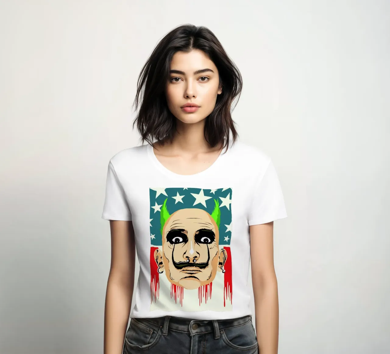 Smack My Dali Up women's fitted t-shirt by Butcher Billy