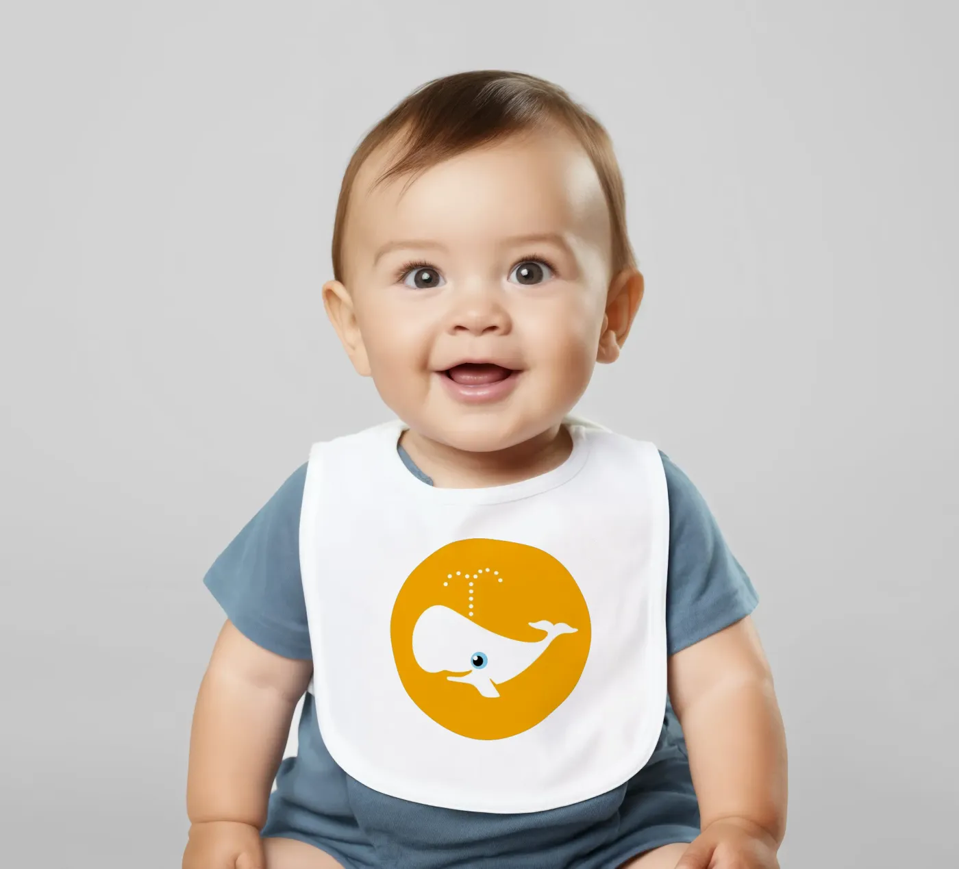 Wal baby slabbetje van Looks n Brains