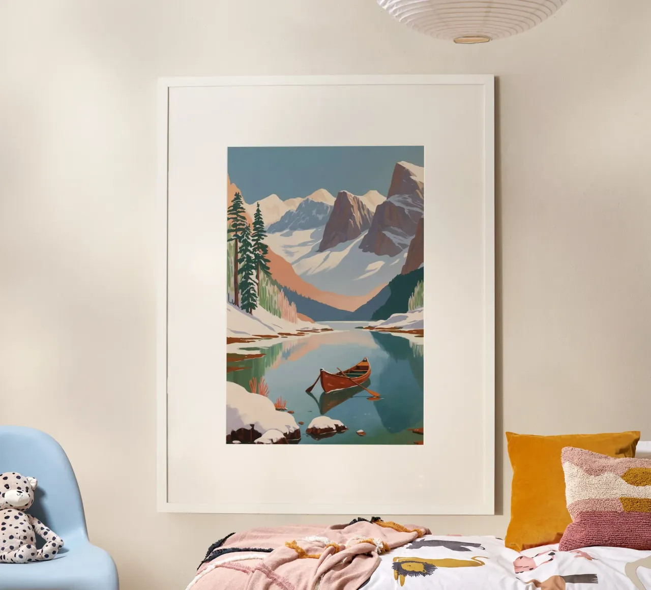 Peaceful winter tranquillity at Lake Braies | Werk 6 poster by AlbertKlee