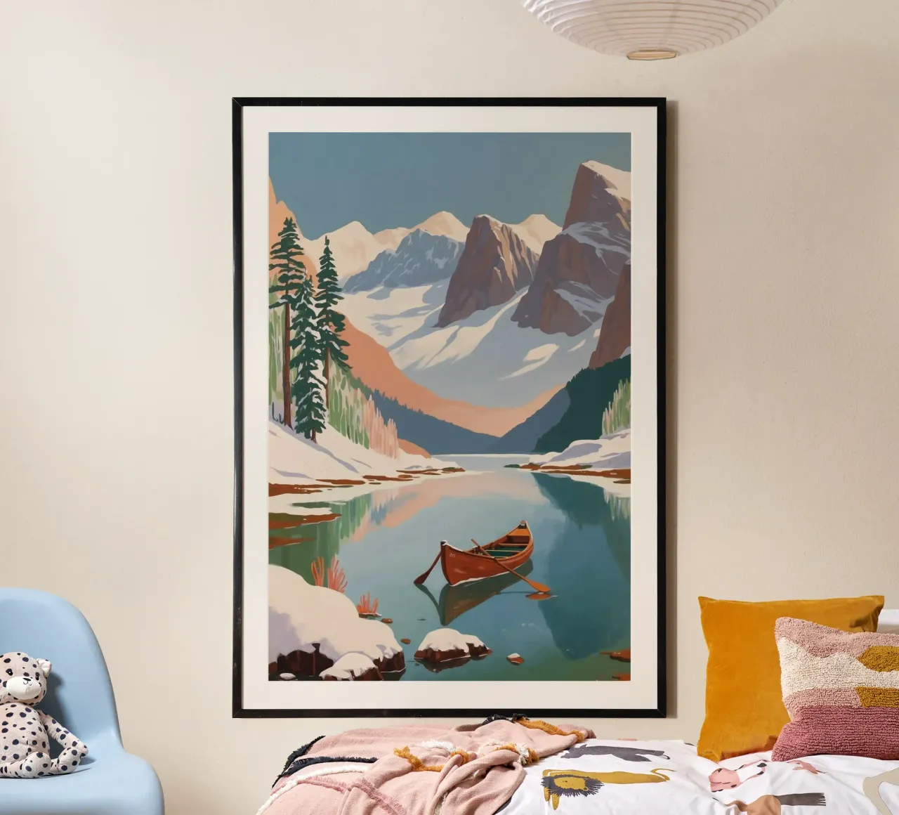 Peaceful winter tranquillity at Lake Braies | Werk 6 poster by AlbertKlee