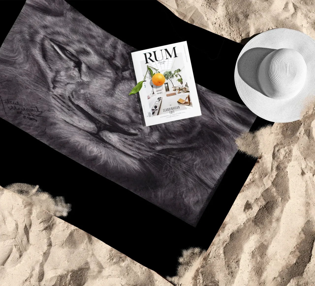 Leone telo mare da H.M. Art