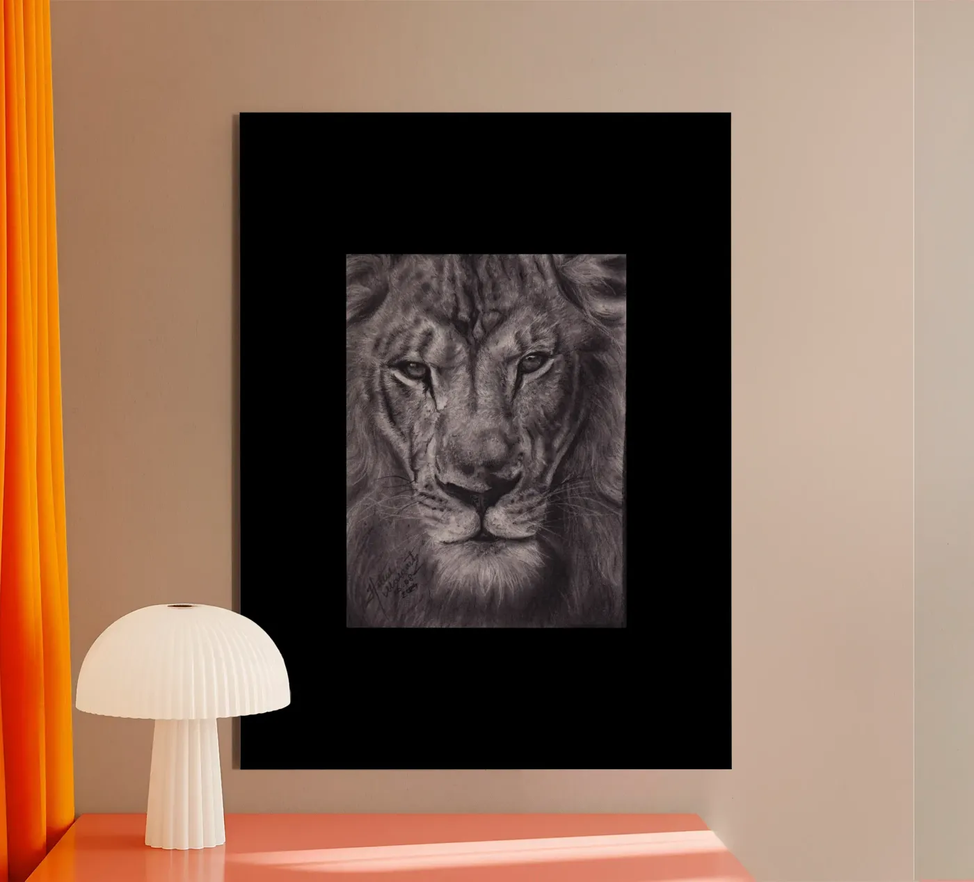 Leone alluminio dibond da H.M. Art