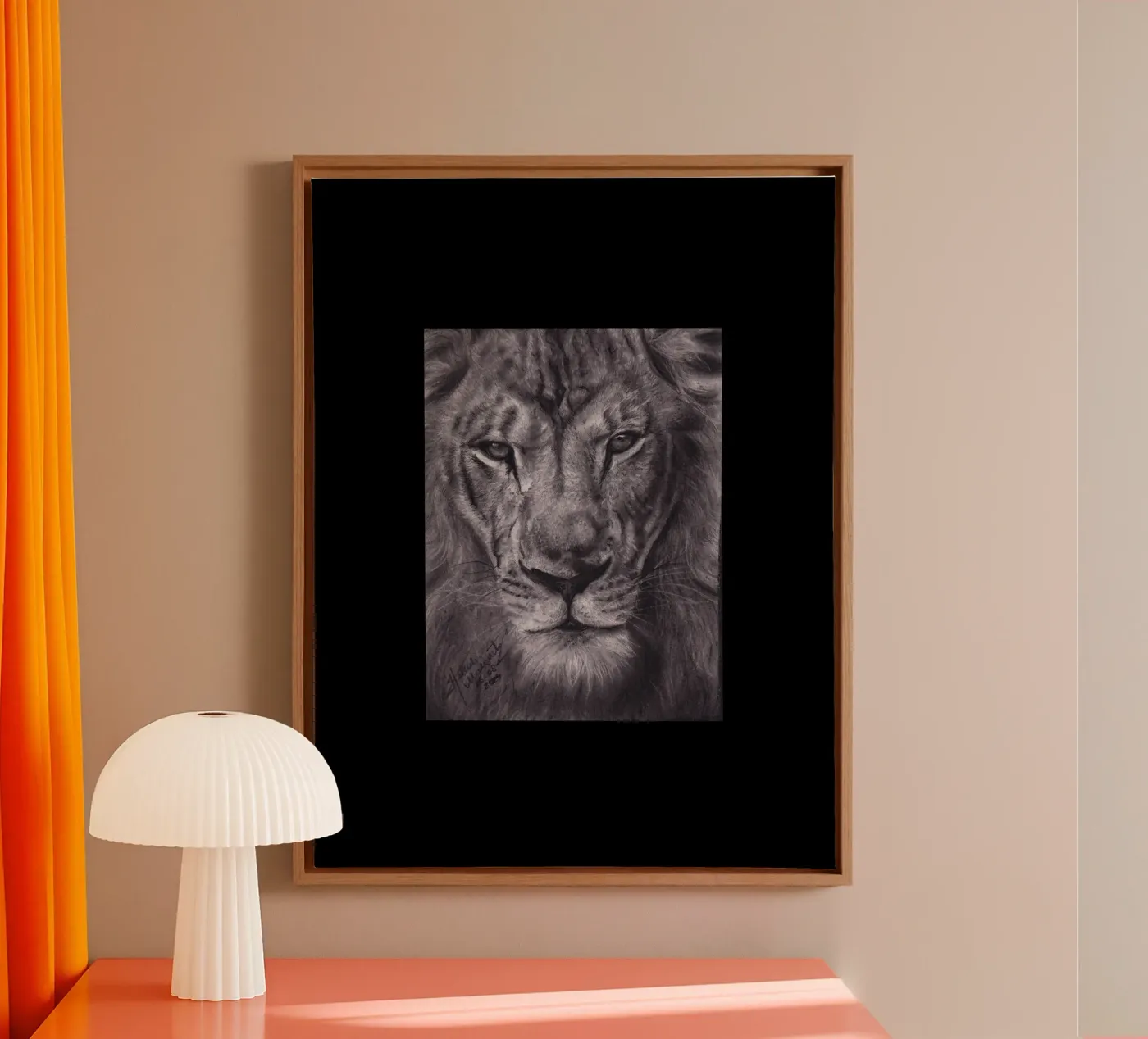 Leone tela da H.M. Art