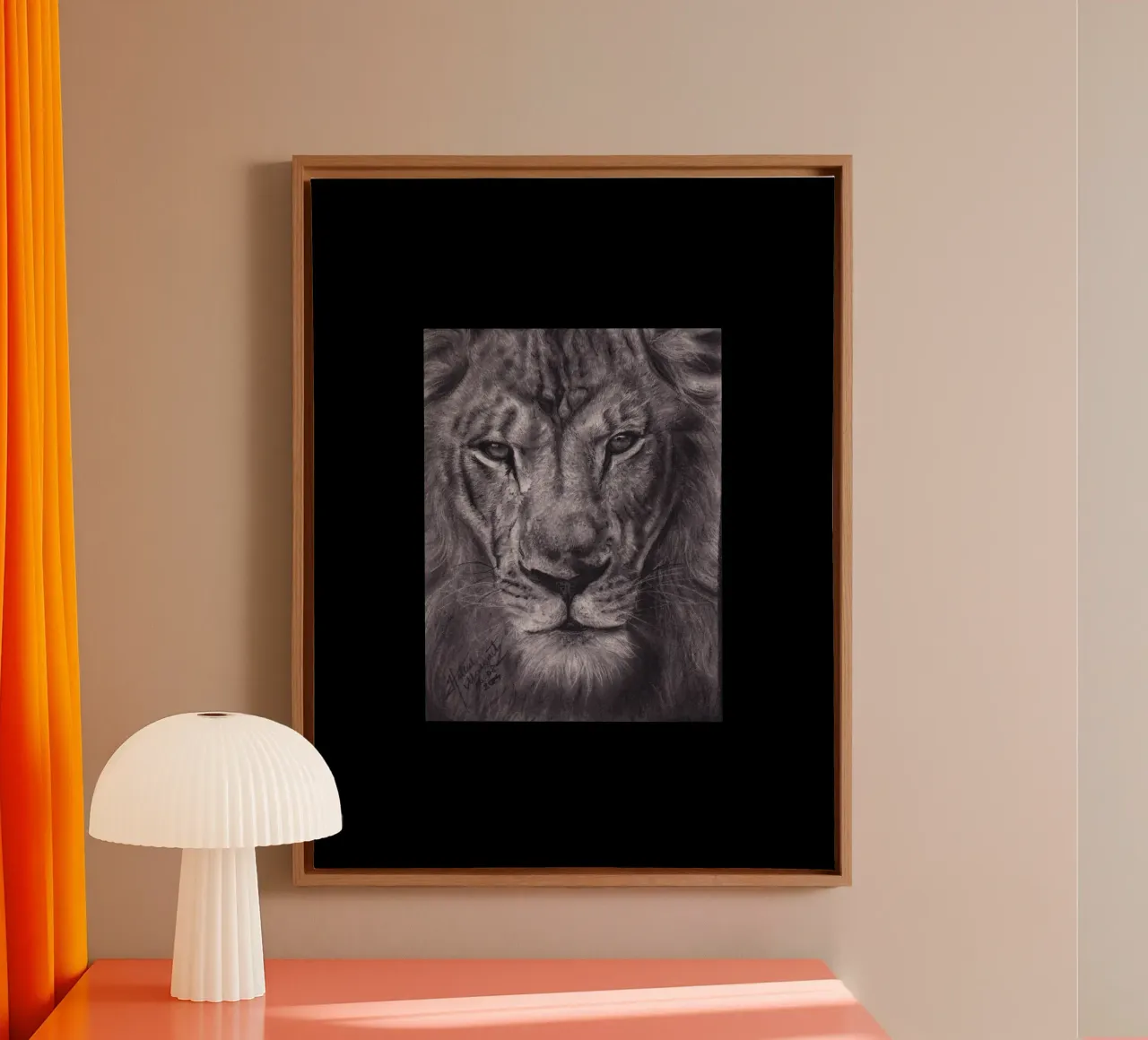 Leone tela da H.M. Art