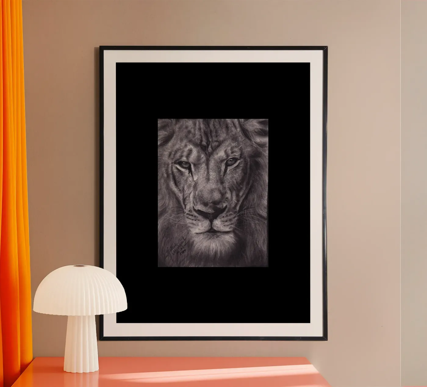 Lion poster by H.M. Art