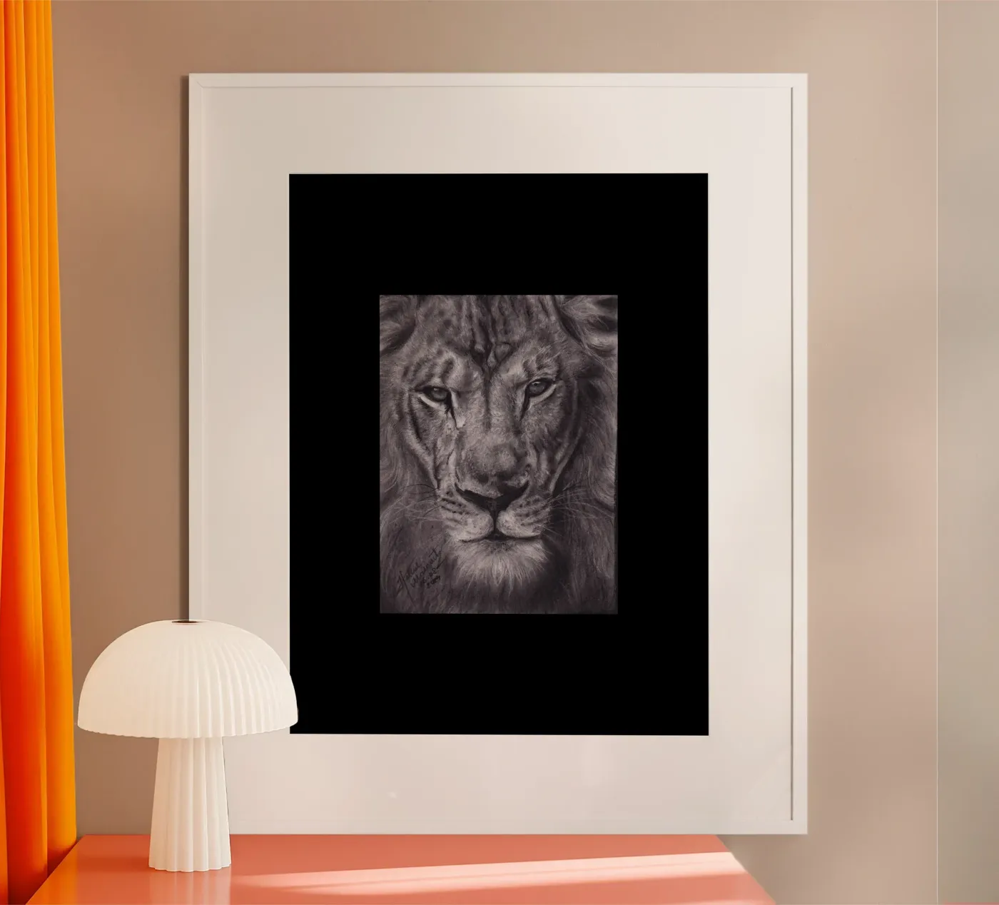 Lion poster by H.M. Art