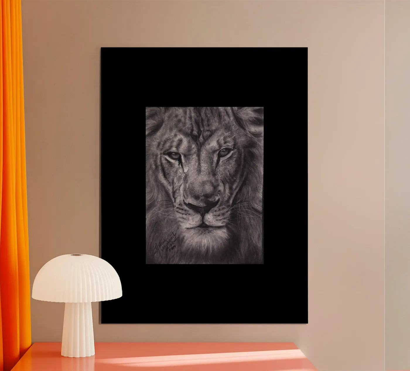 Lion poster by H.M. Art