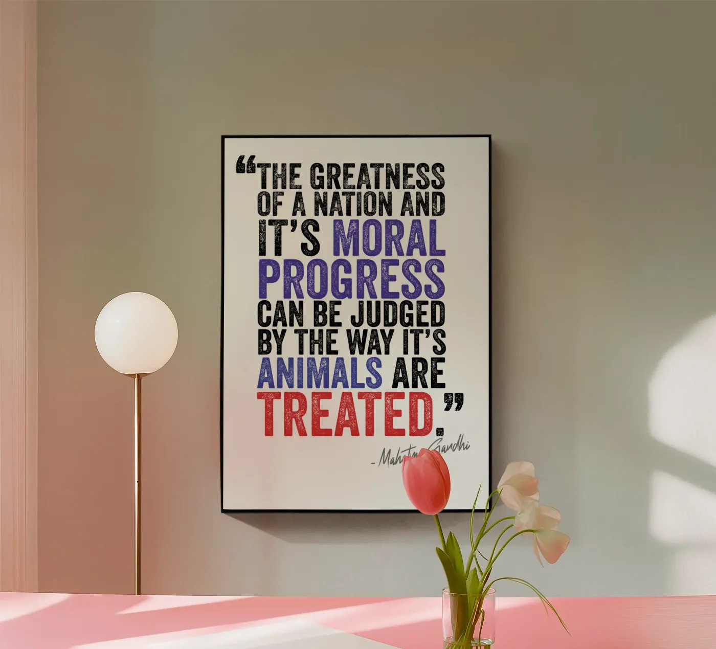 Moral Acryl-Glas von Art Unleashed