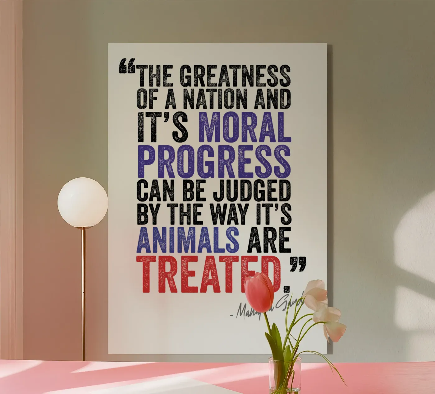 Moral Acryl-Glas von Art Unleashed
