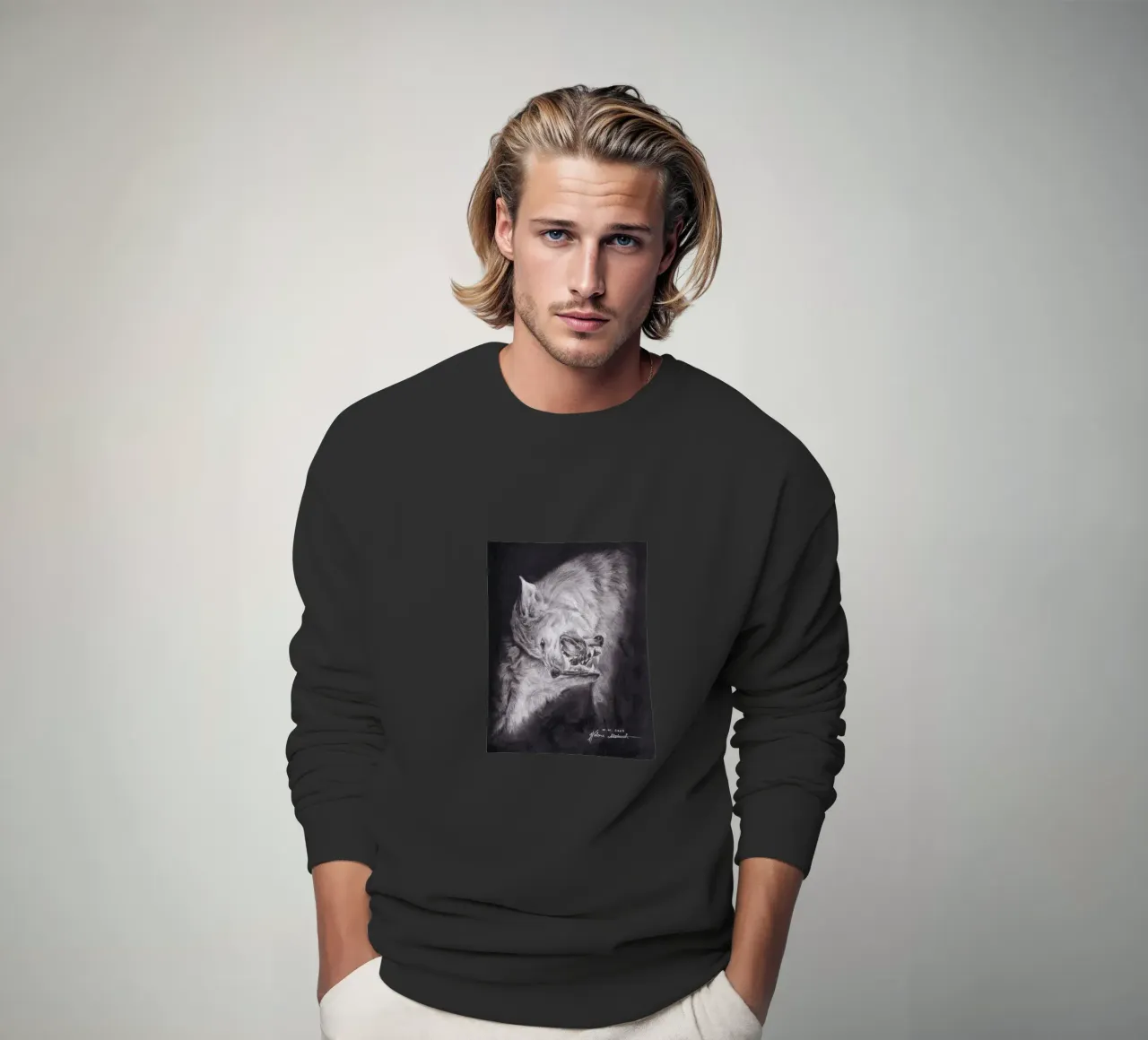 Wolf felpa da H.M. Art