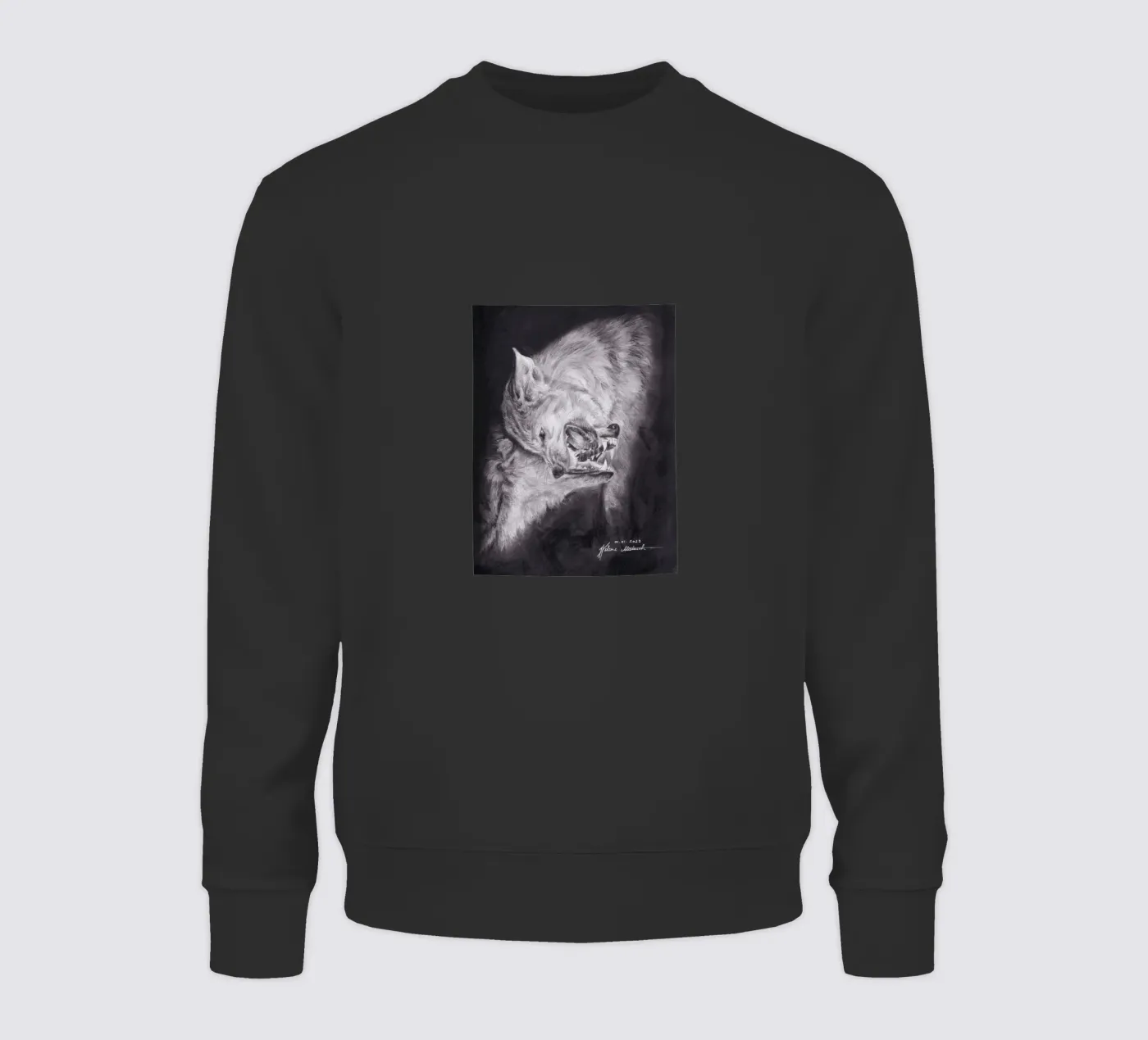 Wolf sweatshirt by H.M. Art