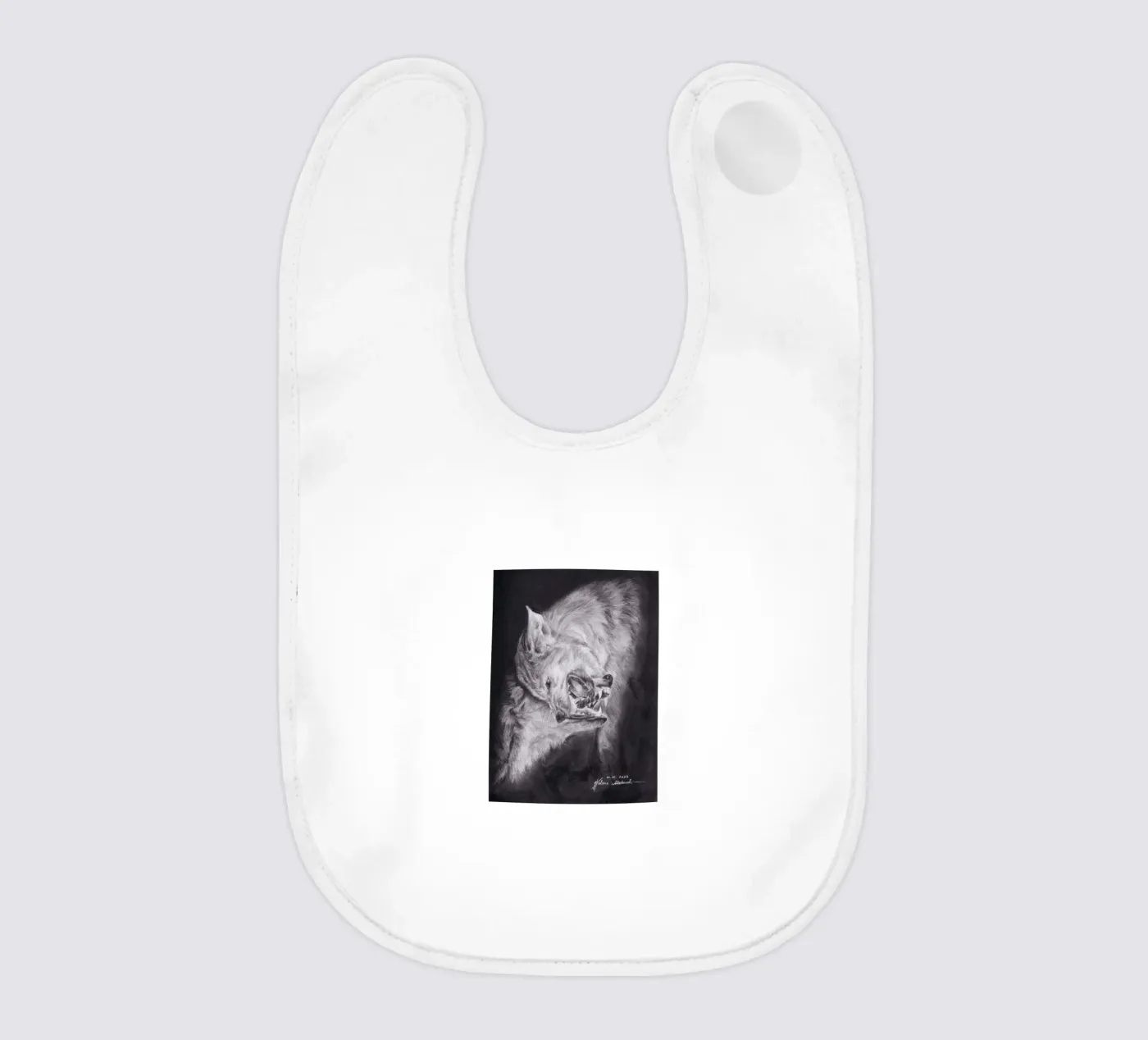 Wolf bavoir de H.M. Art