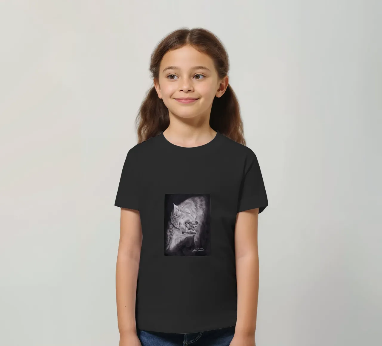 Wolf Kinder T-Shirt von H.M. Art