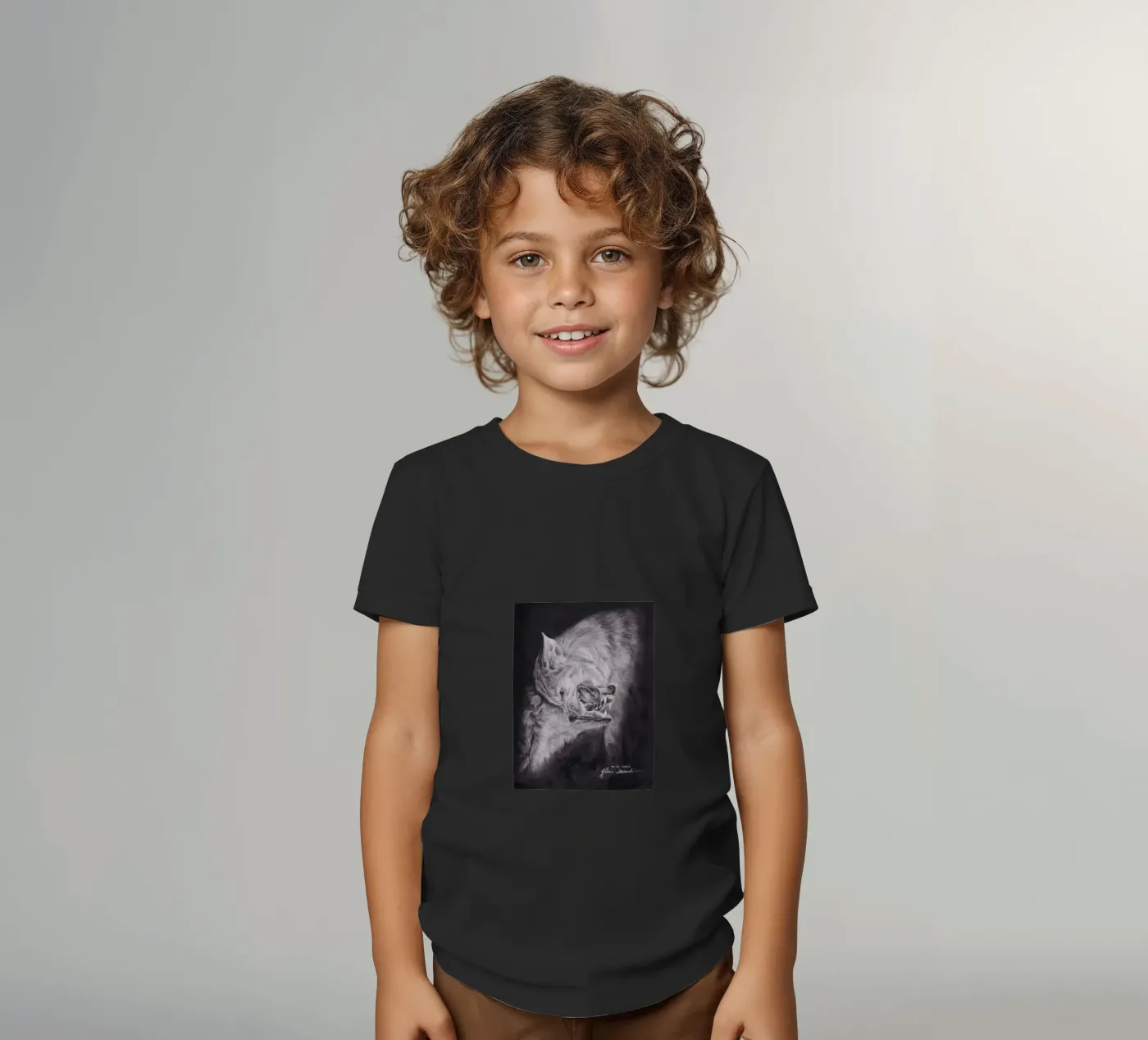 Wolf t-shirt bambini da H.M. Art