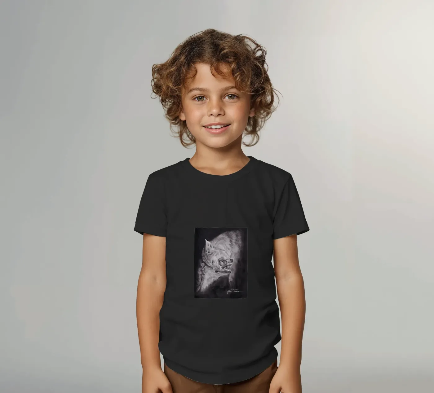Wolf t-shirt enfant de H.M. Art