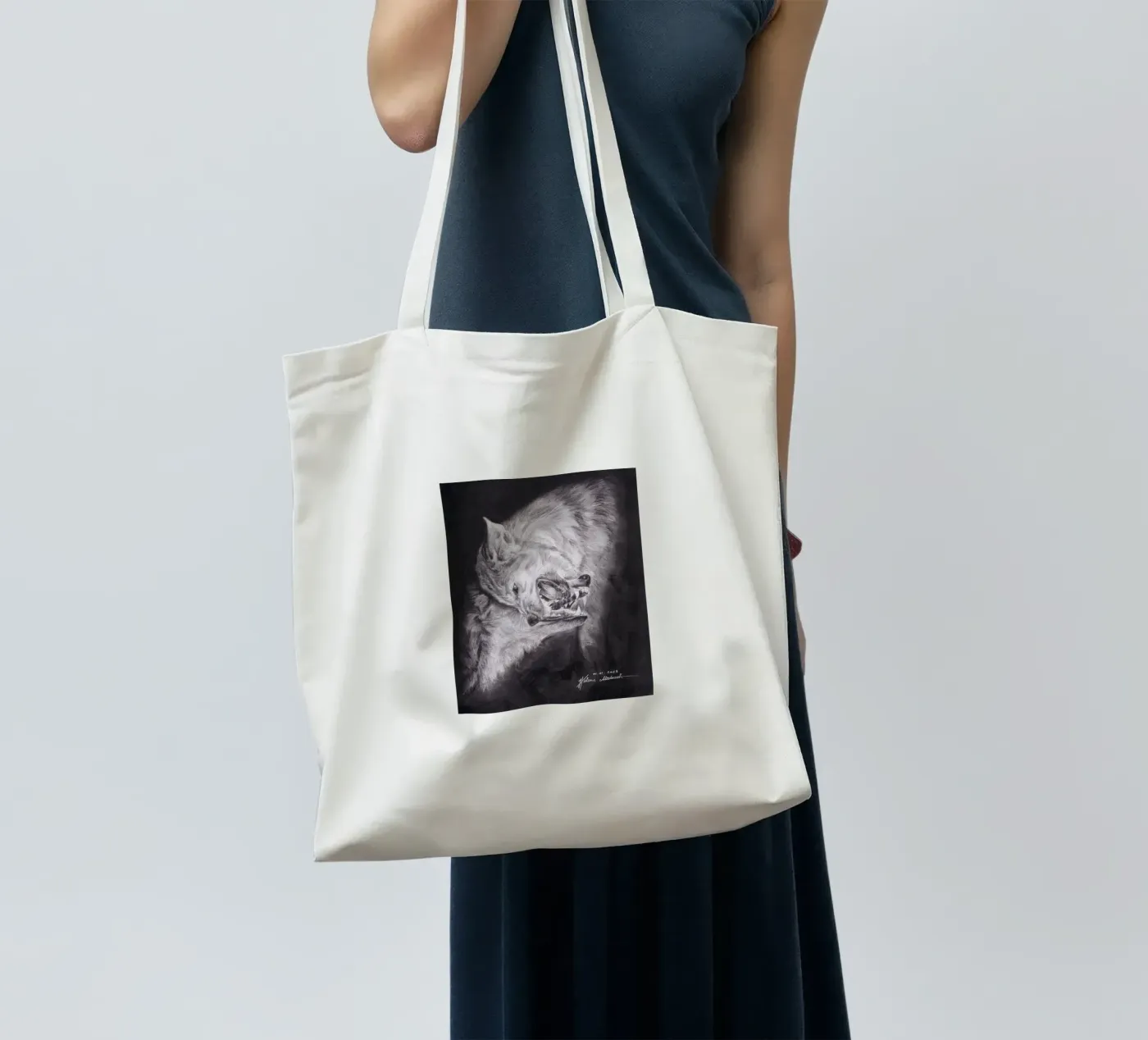 Wolf borsa in juta da H.M. Art