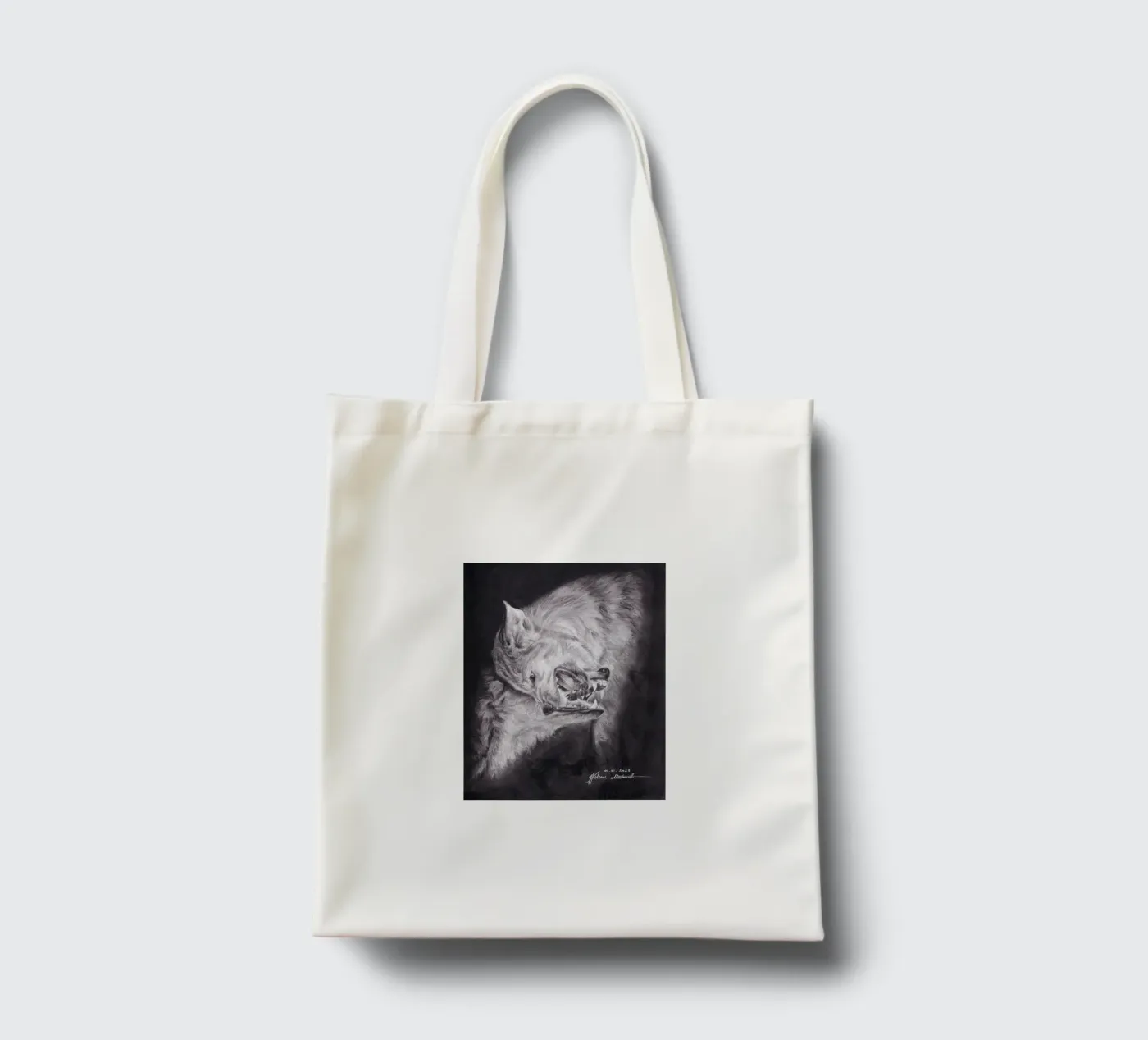 Wolf borsa in juta da H.M. Art