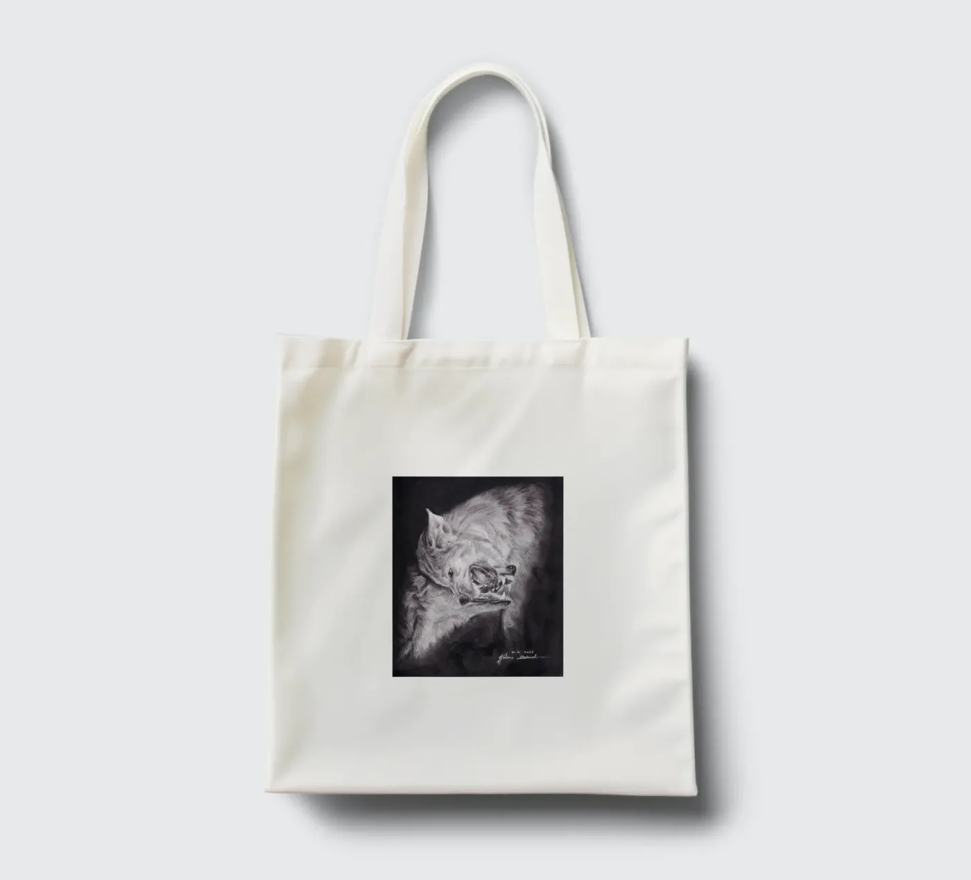 Wolf borsa in juta da H.M. Art