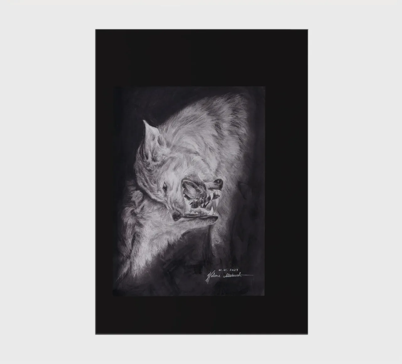 Wolf notebook by H.M. Art