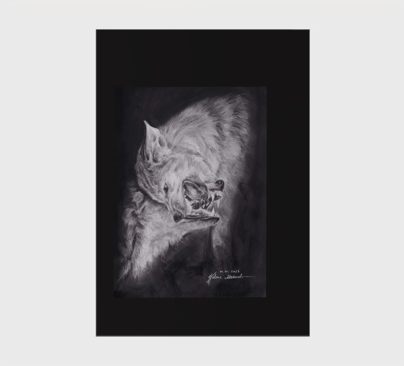Wolf notebook by H.M. Art