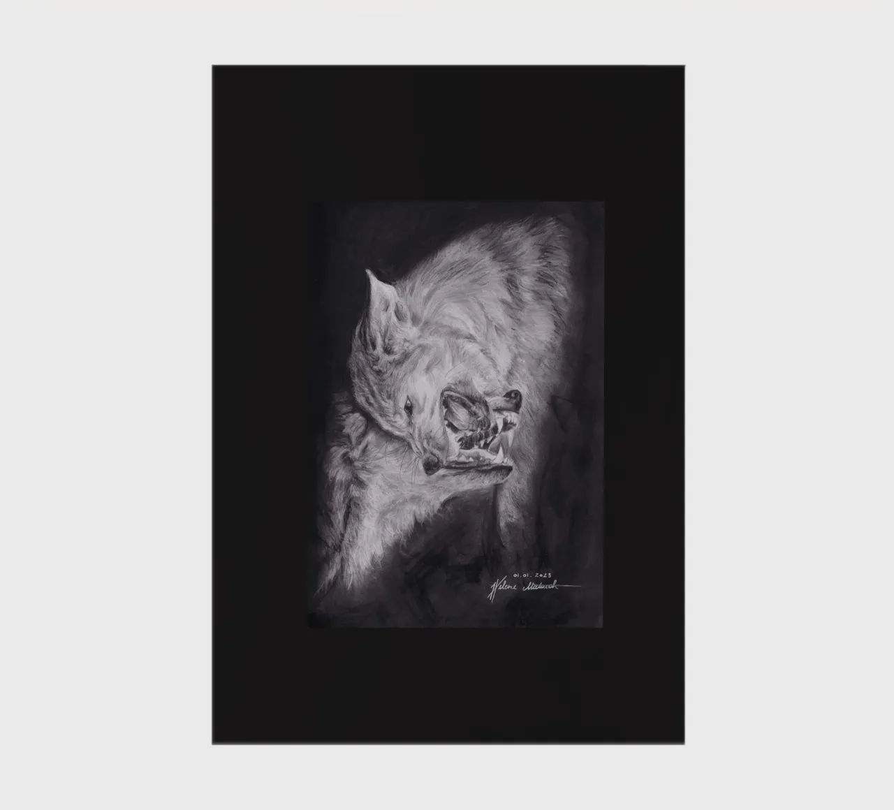 Wolf notebook by H.M. Art