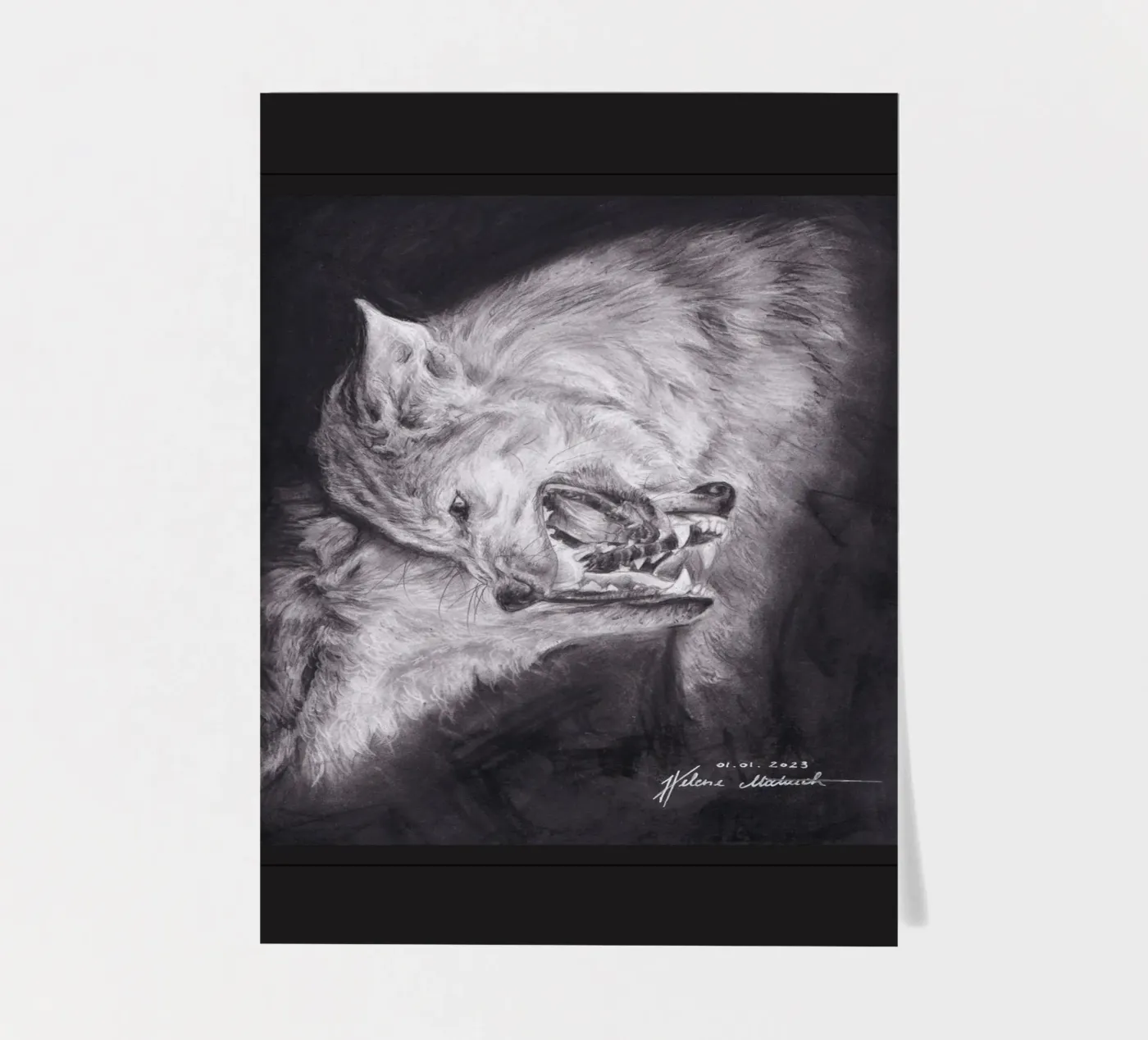 Wolf foglio adesivo da H.M. Art