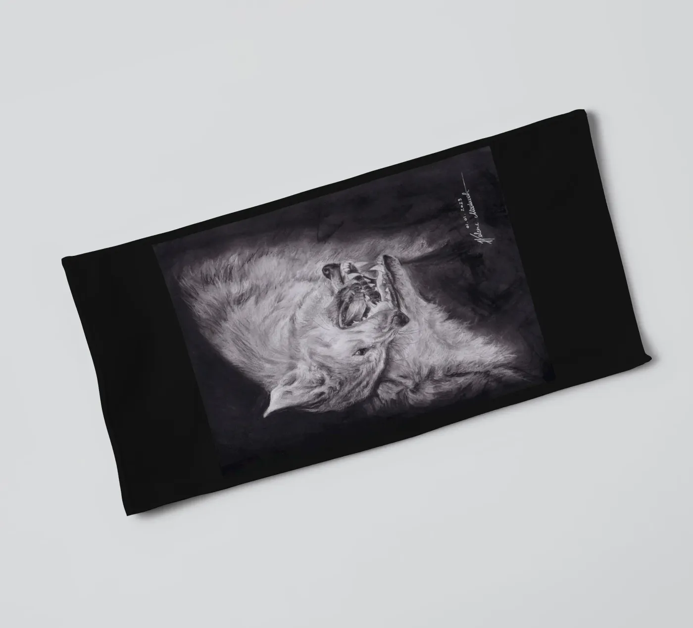 Wolf Handtuch von H.M. Art
