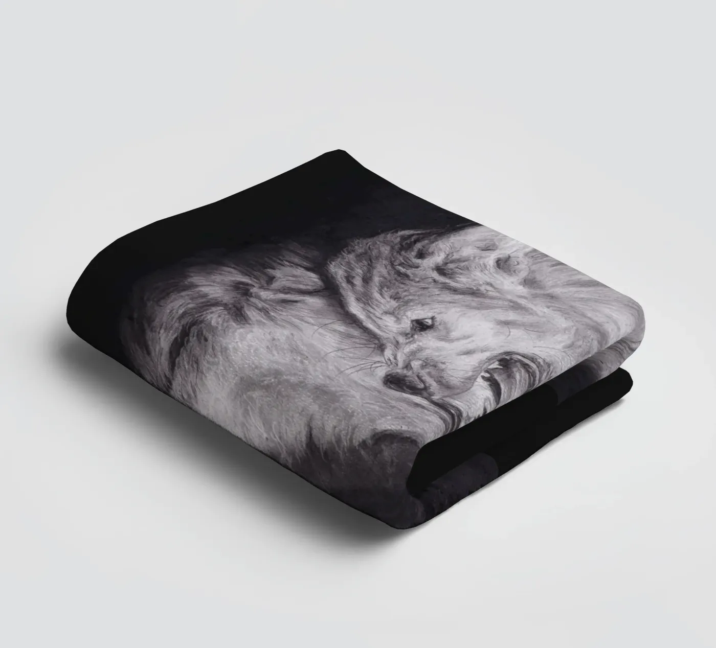Wolf badhanddoek van H.M. Art