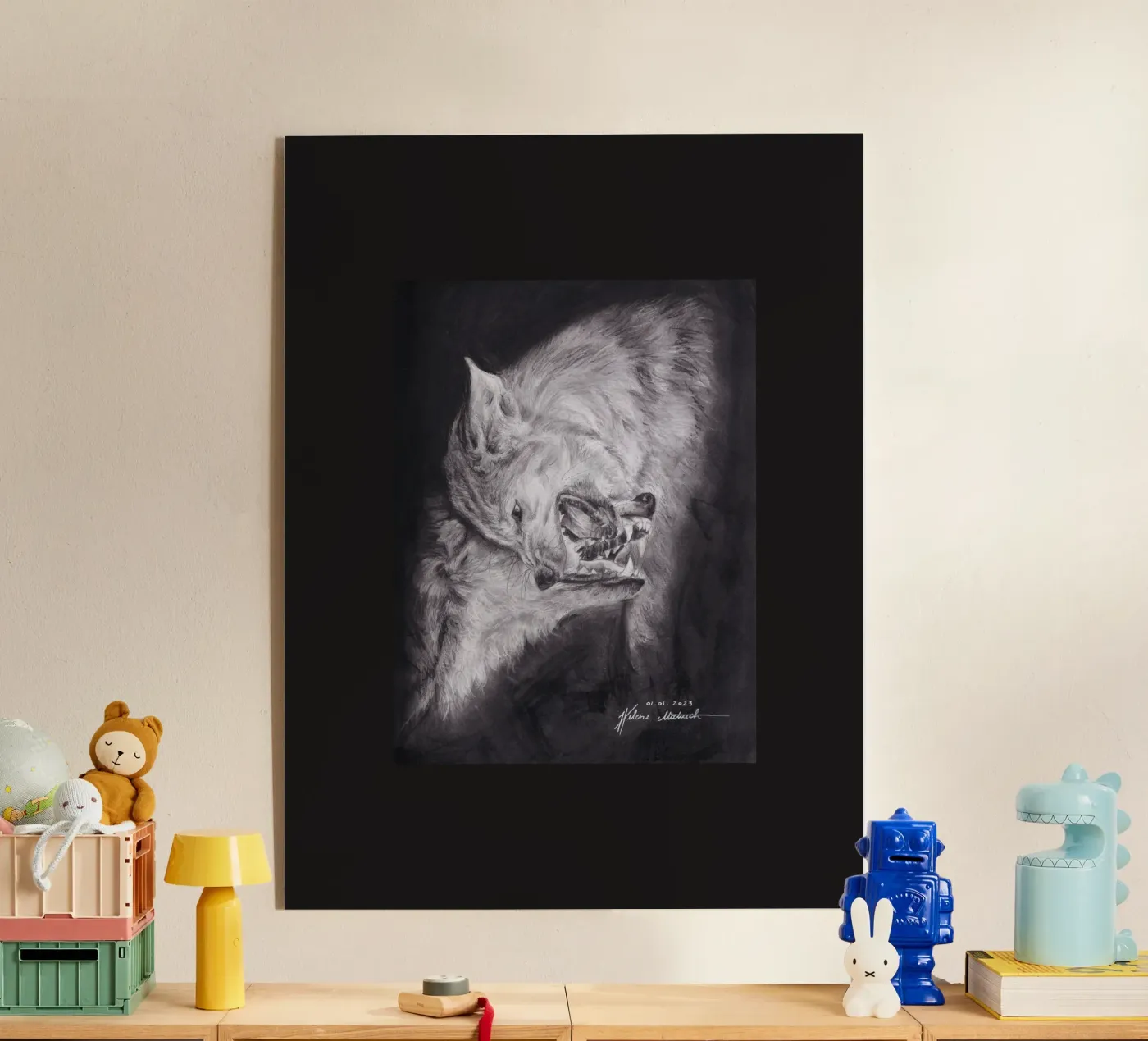 Wolf plexiglass da H.M. Art