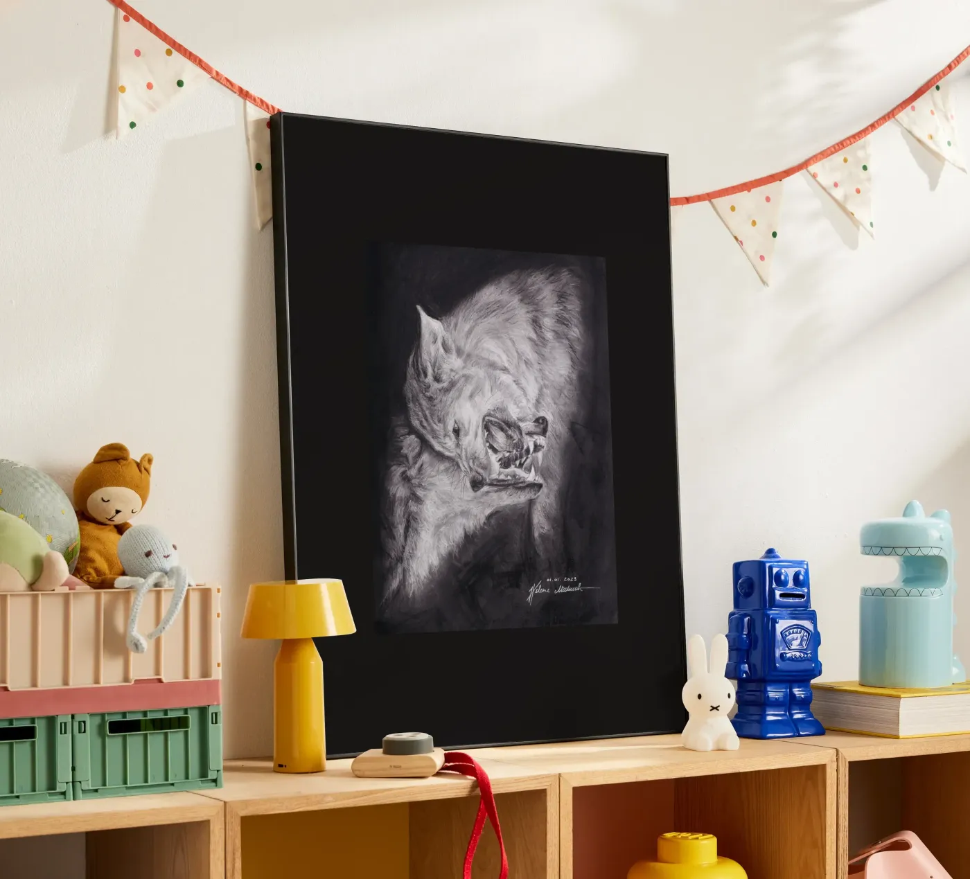 Wolf forex-plaat van H.M. Art